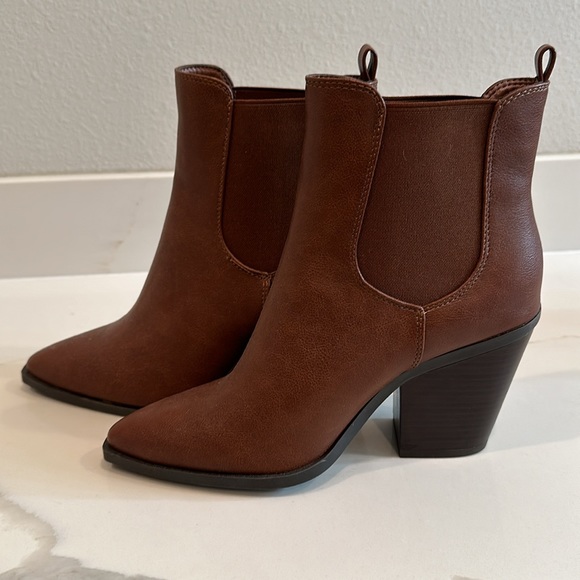 Bamboo Ankle Boots Brown Size 10 - Picture 3 of 6